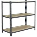 PROREGAL® Schwerlastregal SMALL MULI 100x110x50cm 3 Fachböden Fachlast 200kg Grau, Erhältlich mit Spanplatten oder Stahböden in vielen Dimensionen grau 110 cm x 100 cm x 50 cm