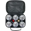 Best Sporting Boules Set 6 Metallkugeln Kugelspiel Werfspiel Boccia Petanque