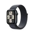 Apple Watch SE (2. Generation) GPS 40 mm Smartwatch mit Aluminiumgehäuse in Mitternacht und Sport Loop in Tinte (One Size). Fitness und Schlaftracker, Unfallerkennung, Herzfrequenzmesser, CO₂ neutral