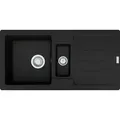 Franke Einbauspüle Strata STG 651-86 Fragranit+, Excenterventil Black Matt - Schwarz