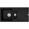 FRANKE Einbauspüle Smart Strata Einbauspüle STG 651-86 Onyx Drehknopf ab 60cm