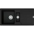 Franke Spüle STRATA STG 651-86 Black Matt mit Excenterventil / Ausschnittsmaß...