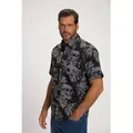 JP1880 Kurzarmhemd Hemd Motorrad Halbarm Buttondown-Kragen Modern Fit schwarz XXL
