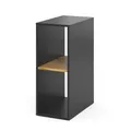 Vicco PC-Schrank Tomy, Anthrazit/Goldkraft Eiche, 28.5 x 50 cm,2 Fächer, mit Rollen und Ablagefläche für Computerzubehör