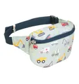 A Little Lovely Company Kinder Bauchtasche Fahrzeuge Hellblau