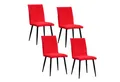 HTI-Living Esszimmerstuhl Esszimmerstuhl 4er Set Rot Salinas (Set, 4 St), Küchenstuhl