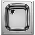 BLANCO TOP EE 4 x 4, Aufsatzwanne, Rechteckig, Edelstahl, Edelstahl, 1 Becken, Stainless steel - Silber