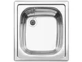 BLANCO TOP EE 4 x 4 | Edelstahl Spüle | Einbauart: Einbau von Oben | für 45 cm breite Unterschränke | Die praktische Lösung für einfache Anforderungen | 1 ½'' Edelstahl-Auslauf. | [43,5x47x15,9 cm]