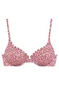 LASCANA Bügel-Bikini-Top Mae, farbenfroher Animalprint, verstellbare Träger, wattierte Cups, lachs-bedruckt