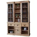 Schrank PACIFICA Wandschrank massiv Mangoholz Buffet Vitrine Antik Design