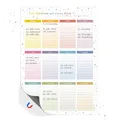 TOBJA magnetischer Geburtstagskalender A4 | Jahresunabhängig & abwischbar | Immerwährender Kalender mit bunten Dots | Dekorativ & wiederverwendbar (Dots magnetisch)