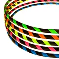 hoopomania Hula Hoop Reifen für Anfänger [Ø105cm - orange] Hula Hoop für Erwachsene Anfänger