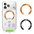 4Kom Tech-Protect Mmp-210 Magnetischer Magsafe Ring 2-Pak Schwarz & Kosmisches Orange (66639496)