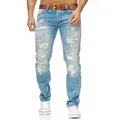 RedBridge Destroyed-Jeans Rebel Stil Regular Fit Premium Qualität blau W31