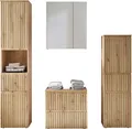 BASIC by Balculina Badmöbel-Set Austin, (4-St), Gesamtbreite 200 cm, 4-tlg., Soft-Close-Funktion