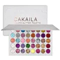 40 Farben Glitzer Lidschatten Palette, Lidschattenpalette Bunt, Eyeshadow Pal...