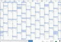 Mega-Posterplaner, blau 2026|Kalender