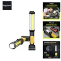 LED Work Light Rechargeable Workshop Lamp Torch 1500 Lumen COB Inspection Lig...