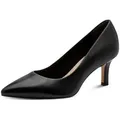 Tamaris Pumps, Schlupfschuh, Abendschuh, Festtagsschuh in spitz zulaufender Form schwarz 37 EU
