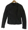 ONLY Lederjacke schwarz Größe 34