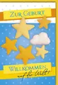 Geburt - Baby - Glückwunschkarte im Format 11,5 x 17 cm - Seesterne, Zur Geburt