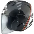 Arai SZ-R EVO Temu Jethelm, schwarz-weiss-rot, Größe L für Männer