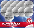 15 x CR2450 WILHELM Lithium Knopfzelle 3V 600mAh ø24,5x3,0mm Batterie DL2450