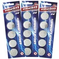 15 x CR2450 WILHELM Lithium Knopfzelle 3V 600mAh ø24,5x5,0mm Batterie DL 2450
