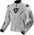 Revit Quantum 3 Air Motorrad Textiljacke, silber/blau, M
