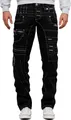 Kosmo Lupo Herren Jeans KM020-1 Schwarz W38/L34