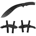 Machete Kukri schwarz Nylonscheide Beingurten Buschmesser Haumesser Beil Messer