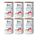 6x400 g BRIT Mono Protein Lamm und Reis Nassfutter adulte Hunde