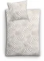 Kleine Wolke Bettwäsche Macra, Mako-Satin, 2 teilig, mit grafischem Print