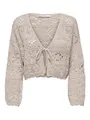 ONLY Damen Onlbeach Life 7/8 O-n Cardigan KNT Noos Strickjacke, Pumice Stone, M EU