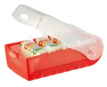 HAN 997-617D 1 STK Lernkartei CROCO transluzent-rot Karteikasten
