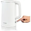 Cloer 4321 Wasserkocher 1,5 L,1500 W, Edelstahlbehälter & Deckel, automatische Abschaltung, Überhitzungsschutz, Einhandbedienung, Füllmengenmark...