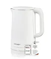 Cloer 4321 Wasserkocher 1,5 L, 1500 W, Edelstahlbehälter & Deckel, weiß (B-Ware)