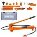 VEVOR Hydraulikzylinder Bausatz, tragbarer hydraulischer Wagenheber 10 t, mit 1,4 m _lschlauch, Autokarosserierahmen-Reparaturset mit