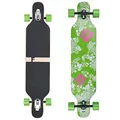Flex1 bis 122kg - Camber Longboard (Flex1 bis 122kg, Hawaii Blume - Ahornholz)