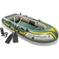 INTEX Schlauchboot-Set Seahawk 3 295x137x43 cm 68380NP - Grün