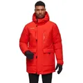 Mammut Winterjacke Arctic Insulated Hooded Parka (2-Lagen, wärmend dank Daunenfüllung) rot L