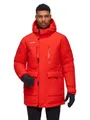 Mammut Winterjacke Arctic Insulated Hooded Parka (2-Lagen, wärmend dank Daunenfüllung) rot Herren, Größe: L