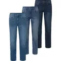 Stone Rich 5-Pocket-Jeans (Spar-Set, 3er-Pack) Strapazierfähiges Denim-Stretch-Gewebe mit dehnbarerm Komfortbund 60