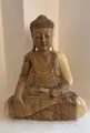 Dekofigur Buddha Massivholz 30x40cm Suar-Holz natur NEU OVP!!!