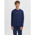Jack & Jones Junior Sweatshirt JORNORREBRO EMB SWEAT CREW NOOS JNR blau 140 (10J)