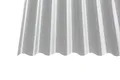 Polycarbonat Wellplatten Profilplatten Sinus 76/18 wabe Struktur klar 2,8 mm (5000 x 1045 x 2,8 mm)