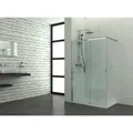 Sanotechnik Duschwand Walk In Elite 195 cm x 120 cm Klarglas Chrom