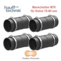 Hauff Rohranschluss-/Verlängerungs-Set, 4 Stk Manschette KES M78 für ∅75-90mm GK