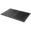 Kratzmatte für Pferd, Kalb, Ziege Schwarz (L60xB40cm)