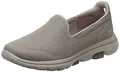 Skechers Damen Go Walk 5 Sneaker, Taupe Textile Trim, 38 EU